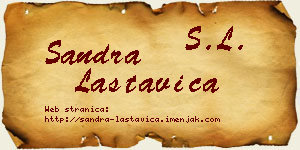Sandra Lastavica vizit kartica